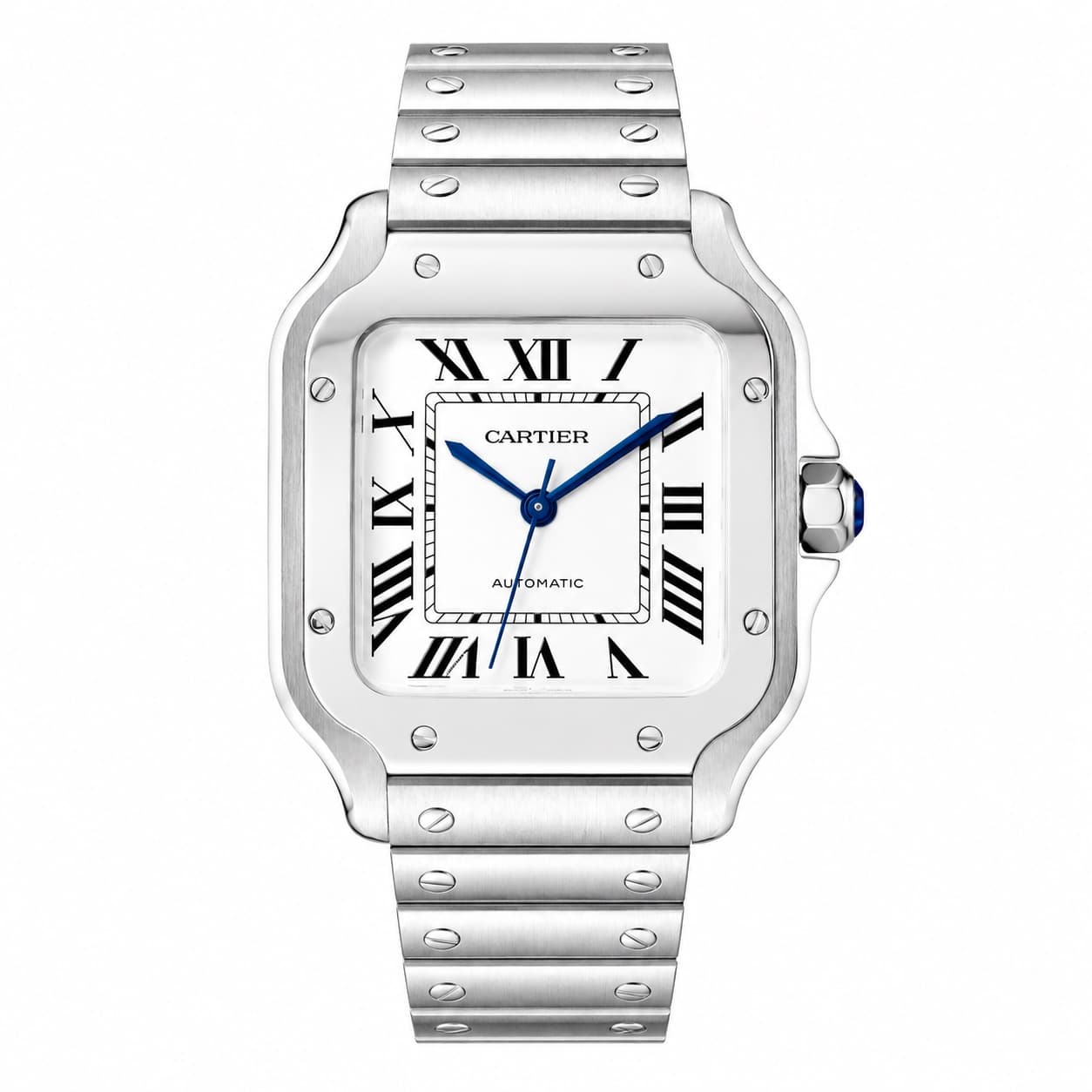 Reloj de dama Cartier Santos en acero