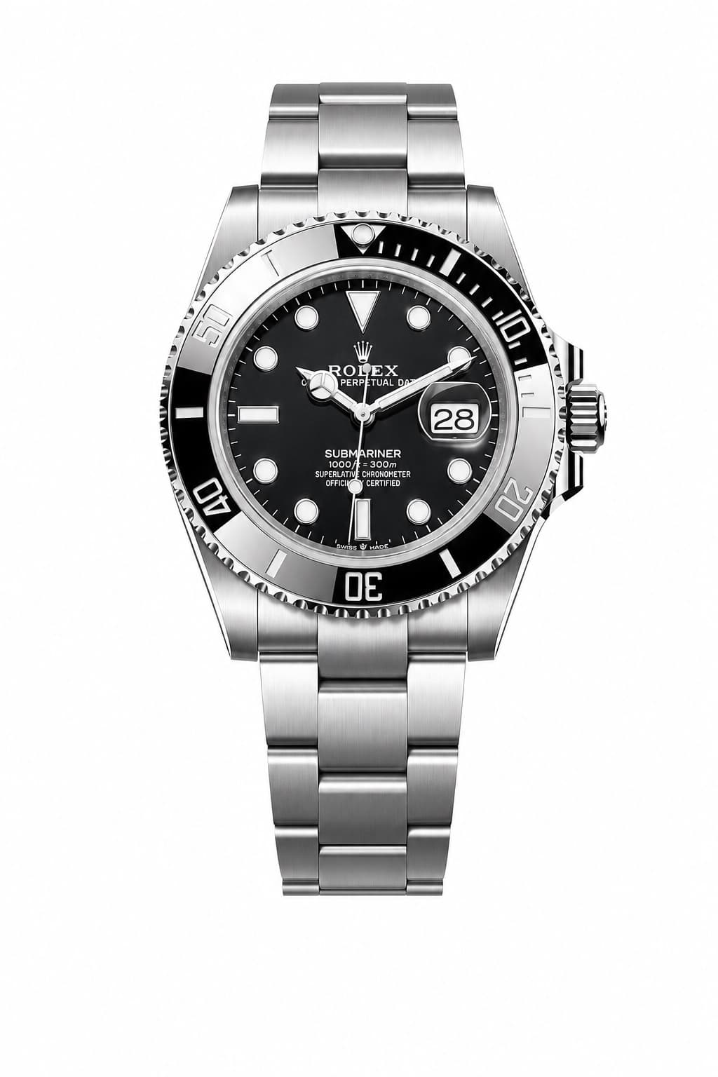Reloj Rolex Submariner Date negro con brazalete Oyster